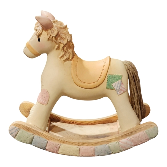 Cherished Teddies Rocking Horse  Figurine 628565 Missing Bear - Picture 2 of 16